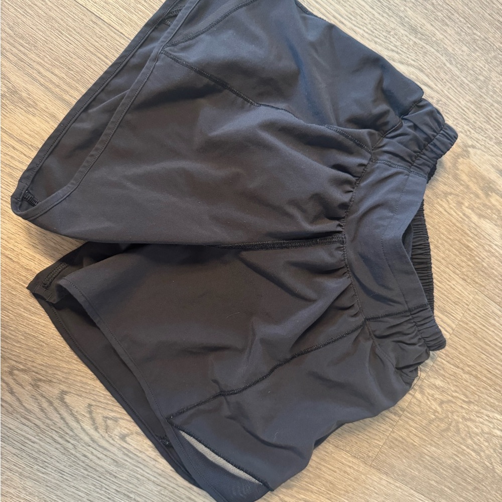 Black Lululemon size 0 Athletic Shorts with liners